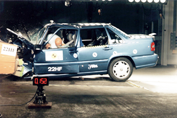Краш тест Volvo S70 (1998)